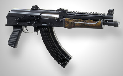 M15 mount installed on AK pistol