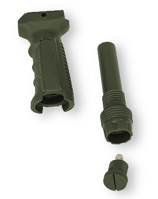 SPG Pistol Grip exploded view, Olive Drab