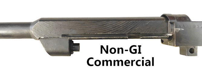 Barrel profile of non-GI commercial M1 Carbine