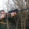 UltiMAK M4-S on Mini-14 (action side view)